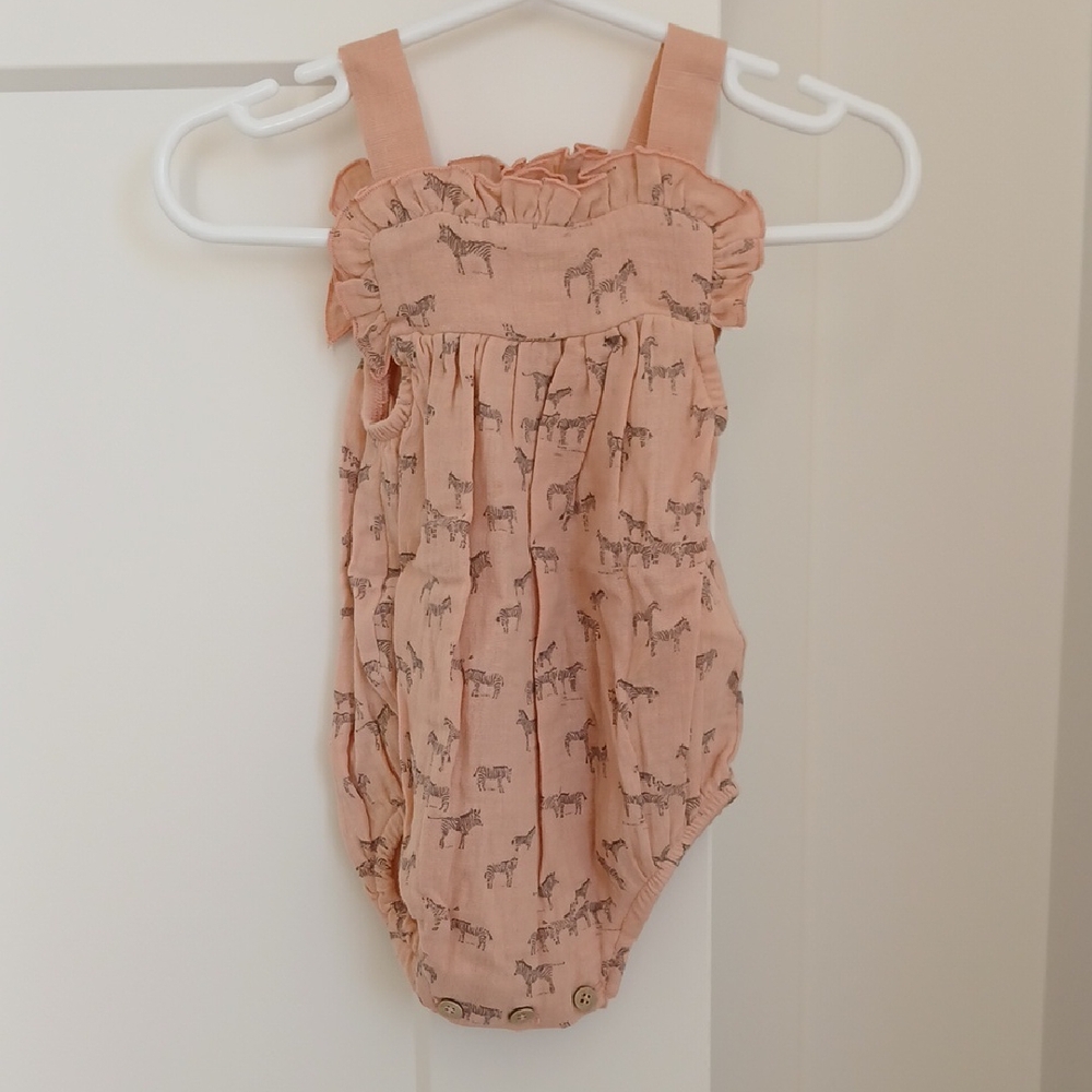 NWT Babidu Baby Girl Romper 6 Months